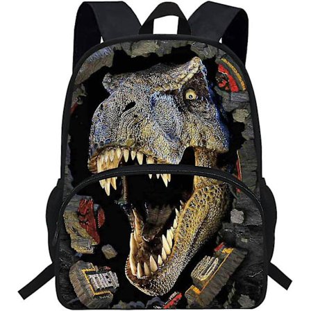 16 tommers dyr skoleveske dinosaur ryggsekk for gutter Jurassic bokveske barn student dagstursekk (d946) - Snngv