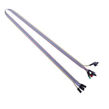 65 cm stasjonær PC-PC for Case Atx Power On Reset Switch-kabel med LED-lys og trykknapp