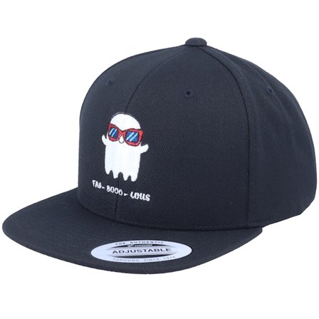 Kinder Kiddo Cap - Schwarz snapback Cap - Kinder Fab-Booo-Lous Ghost Black Snapback @ Hatstore