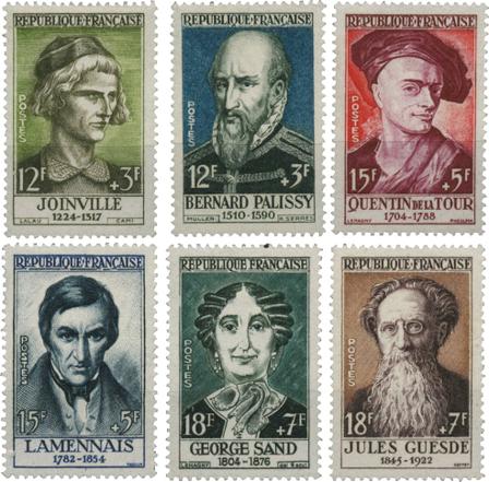 Frankrig 1957 - YT 1108-1113 - Postfrisk