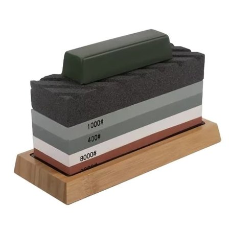 Slipesteinsett for knivsliping / Slipeblokk - 400/1000/3000/8000 Knivslip—pa