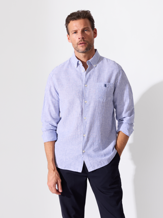 Elia stripet langermet skjorte