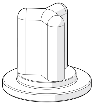 Oras 438124 Kägla till vakuumventil, Badrum