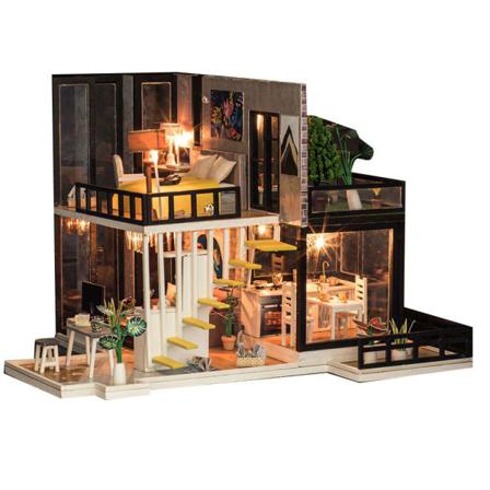 Diy Handgjorda September Forest Wooden Doll House Girls Xmas Gift