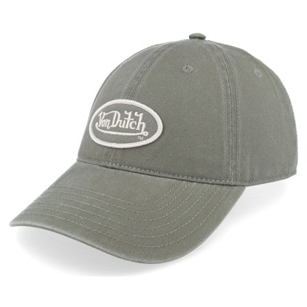 Von Dutch - Vert unconstructed Casquette - Oval Patch Grey Von Dutch Dad Cap @ Hatstore