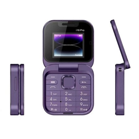Ny Uppgraderad 2024 Ny Mini Flip Mobiltelefon 2 SIM-kort Liten Display Vikbar Mobiltelefon