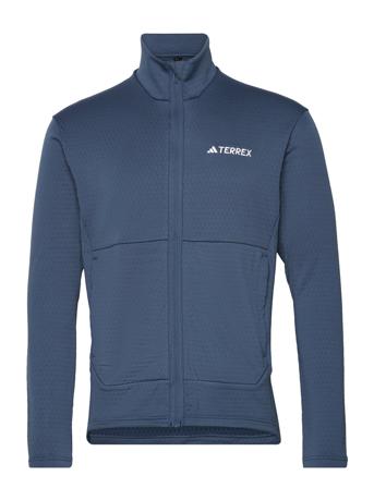 Terrex Multi Light Fleece Full-Zip Jacket Sport Sweat-shirts & Hoodies Fleeces & Midlayers Blue Adidas Terrex