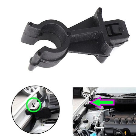 HUVUDKÅPA STÅNGKLAMMRA För Nissan Qashqai J10 Navara Pathfinder R51 Huv Bonnett Stöd Stångklämma Nummer: 65722-EB300