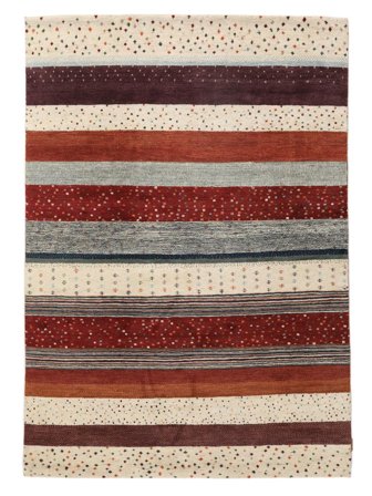 Håndknyttet Gabbeh Loribaft Teppe 169X244 Mørk Rød/Svart