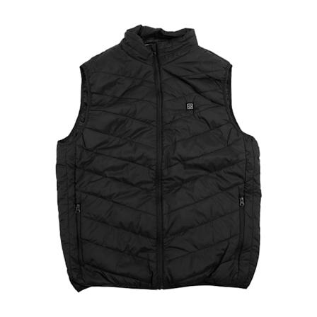 Miesten ja naisten sähköinen lämmitettävä liivi, nopea lämmitys USB-ladattava, helppo pestä, musta 2XL