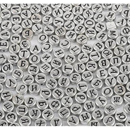 Diy-kirjainpyöreät 4*7mm värilliset akryylikirjainhelmet lapsille