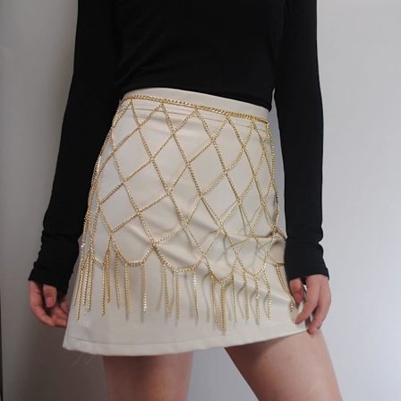 Vintage Tassel Flerlagers Midjekedja Guld Sexig Bikini Kropp