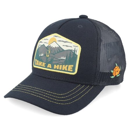 Kinder SQRTN - Schwarz trucker Cap - Hike Trucker Cap Black A-Frame Trucker @ Hatstore