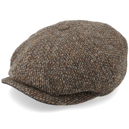 Stetson - Brown - flatcap - Cap - Hatteras Wool Brown Flat Cap - Hatstore