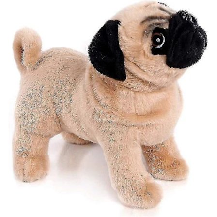 [CA] 12,5 tommer Brun Mops Kosedyr