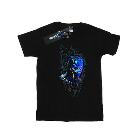 Marvel Boys Black Panther Neon Mask T-Shirt 7-8 år Svart