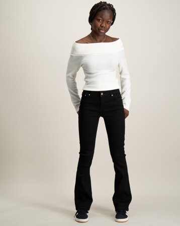 Grunt Texas Low Flare Black Schwarz Jeans Mädchen - Kids Brand Store