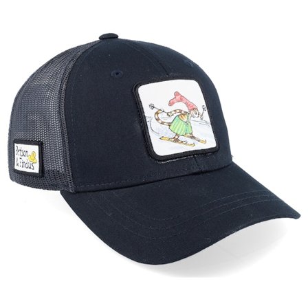 Pettson och Findus - Noir trucker Casquette - Kids Findus Skiing Black Trucker @ Hatstore