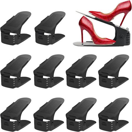 10 stk Justerbare Skostativ Skohylle Stablare Skoholdere/Justerbar Skostabler