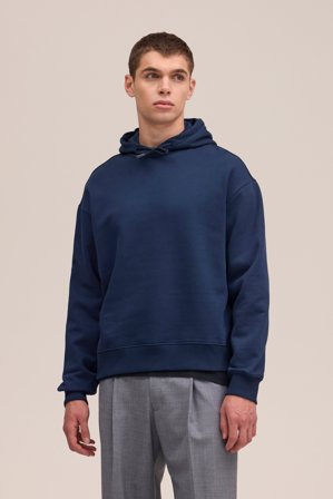 NN07 David Hoodie Hoodie male Blue Organic Cotton