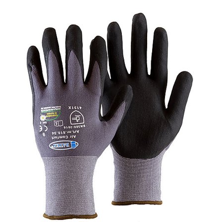 BATEX Mekanikerhanske Air Comfort med tynt nitrilbelegg Str. 8