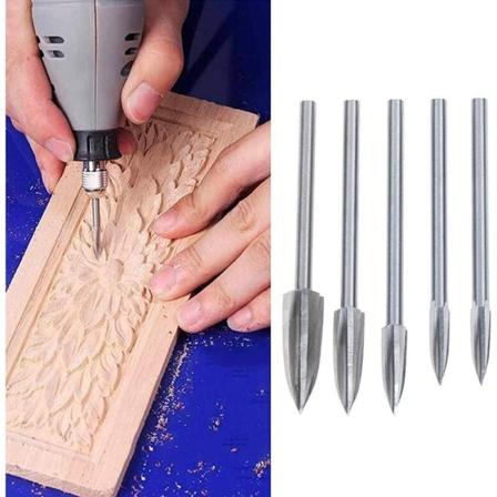 5 kpl/setti Puunveisto- ja kaiverrusporat, reunoitusjyrsimet, juurenveisto työkalut DIY puuntyöstöön, veistämiseen