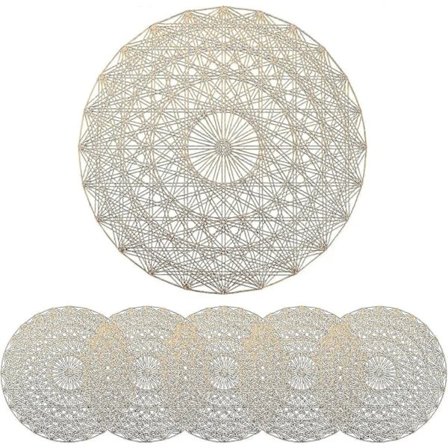 Bordsunderlägg för restaurang - Runda - 6-pack