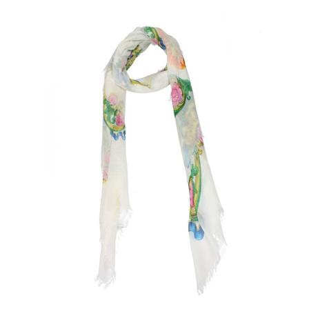 Versace - Sjalar - Vit - Dam - Storlek: One Size, Dam, Storlek: ONE SIZE
