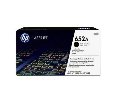 HP 652A - svart - original - LaserJet - tonerpatron (CF320A)