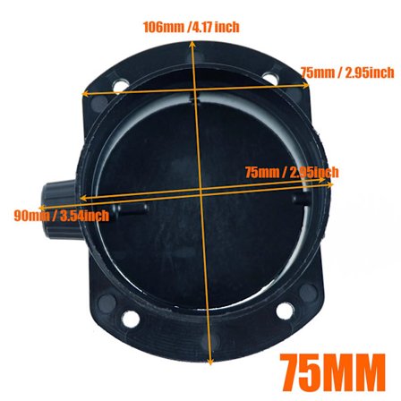 60mm 75mm Ventilklaff Justerbar Luft Dieselvarmer Ventil Kanalforgrener Eksosrør Utløpskobling For Bil