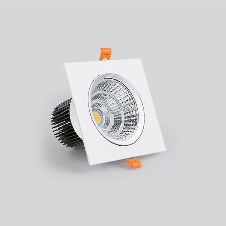 Spotlight LED Vattentät Brandsäker Down Light, 7w LED Infälld Takbelysning Kallvit 6000k 75mm Hålstorlek För Bastu Ångbad Kök Ba