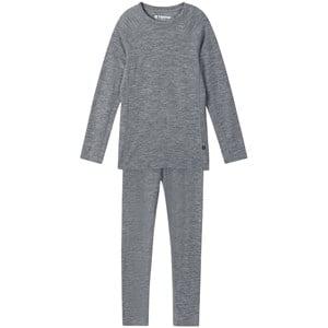 Reima 2-piece Grey Melange Kinsei Baselayer Set - Baselayers - 140 cm - Grey