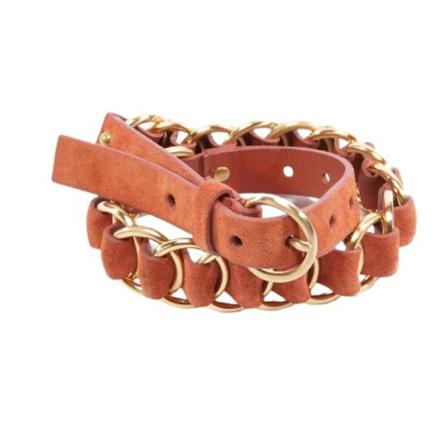 Miu Miu Pre-owned, Pre-owned Leather belts Bruin, Dames, Maat:ONE Size,stof