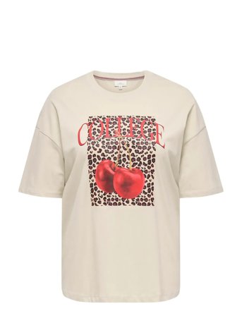 ONLY Carmakoma | Carkourtney Life Ss O-Neck Reg Tee Jrs | 46-48