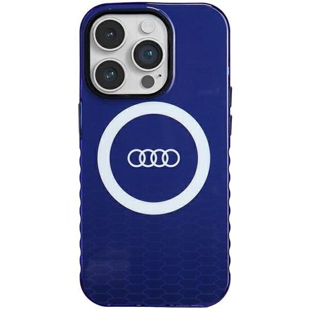Audi IML Big Logo MagSafe-etui for iPhone 14 Pro - blå