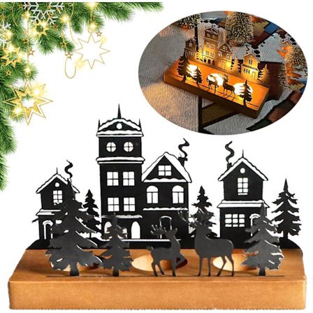 Ljusstake, adventsljusstake, svart för 4 cm, värmeljus, ljusinsats, bordsljus, ljusstake, metall, modern, ljusstake, blockljus, för{hw}