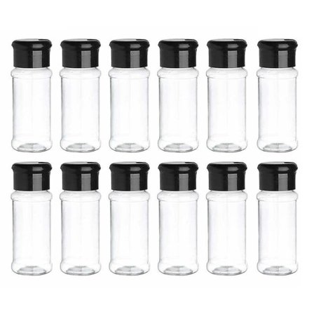 Kryddförvaringsbehållare 100ml 12-pack med lock[D]