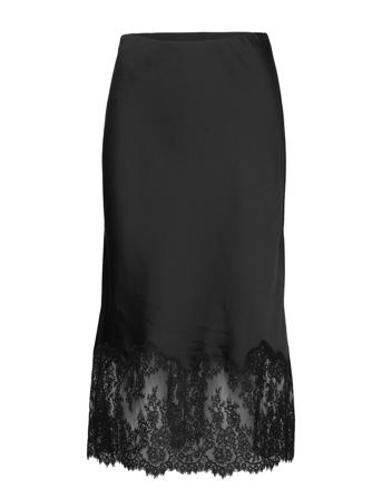 Bridgette Skirt Knälång Kjol Svart AllSaints