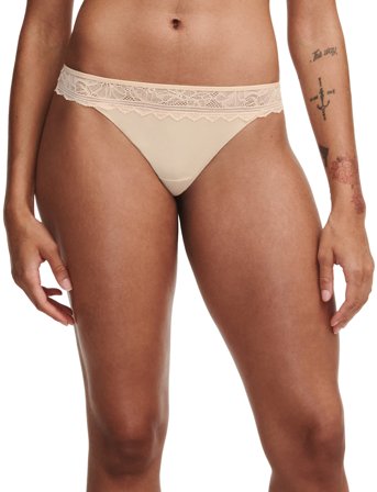CHANTELLE Floral Touch Tanga - Beige - 38