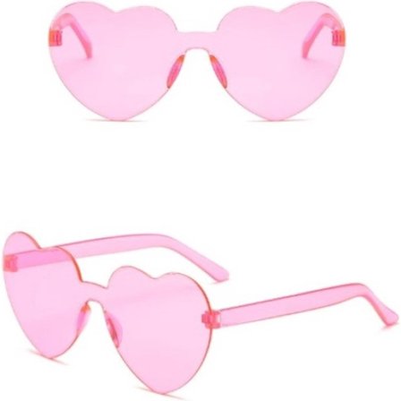 Go Go Gadget - Partyglasögon - Solglasögon - Hjärta - Hippieglasögon - Sommar - Rosa