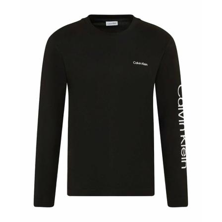 Calvin Klein Long Sleeve Tops Sort, Herre