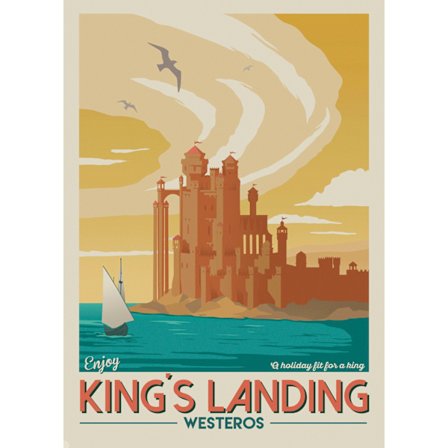 A3 Print - Game Of Thrones - Enjoy Kings Landing