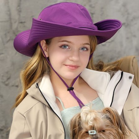 Solhatt, för flickor, UV-skydd UPF 50+