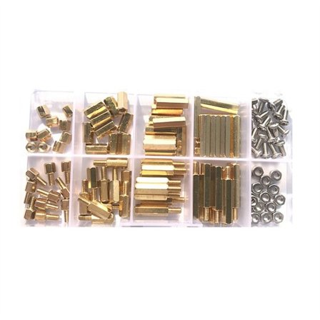 120 stk. hex messing afstandsstykke Standoff skruemøtrik gevind søjle