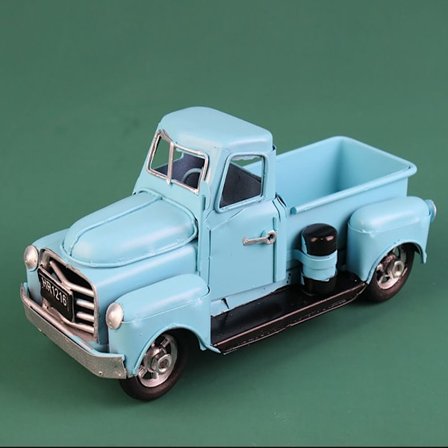 Metal lastbil tilbehør Vintage lastbil dekoration bil legetøj model