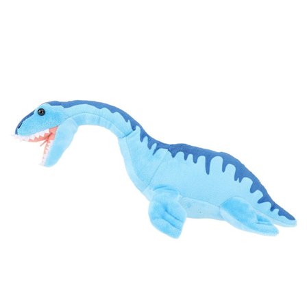 Plesiosaurus Dinosaur Plyschleksak Realistisk Mjuk Blå Dinosaur Fylld Djurleksak För Sovrum[HK]