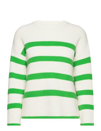 Slfbloomie Ls Knit O-Neck Noos Selected Femme Cream