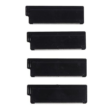 Bakre Hårrakapparat Ersättningsblad Hårborttagare Rakhyvel reservhuvuden för rakning svart 4 st