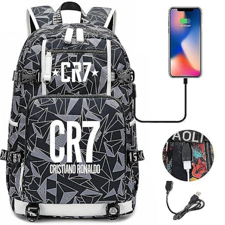 Fodboldstjerne Cristiano Ronaldo Skoletasker Til Drenge Piger 3d Print Rygsække Børnetaske Rygsæk Mænd Børn