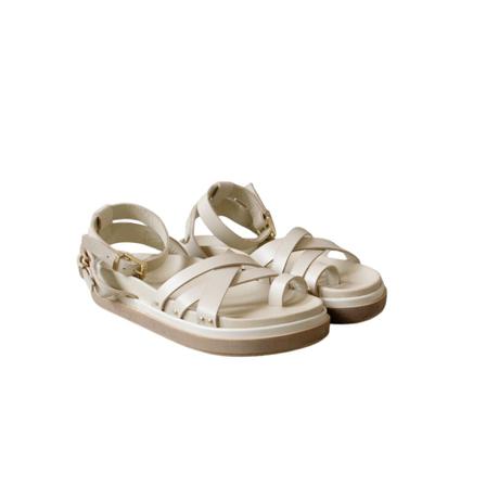 Alohas, Buckle Up shoes Beżowy, Kobieta, Rozmiar: 39 EU